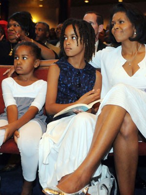 Michelle Obama, Töchter, AFP