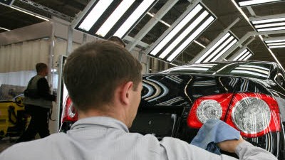 Volkswagen in Russland: Volkswagen-Produktion im russischen Kaluga: Rasant wachsendes Geschäft.