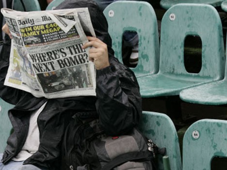 Regen Zeitung Bombe Wimbledon