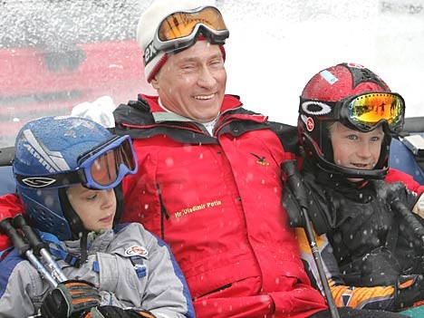 Wladimir Putin beim Skifahren in Sotschi