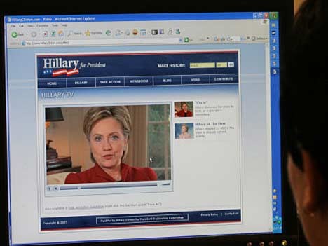 Hillary Clinton gab ihre Kandidatur für das Präsidentschaftsrennen bekannt