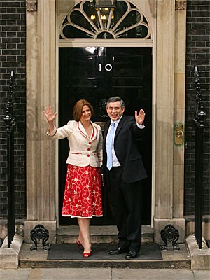 Gordon Brown und Ehefrau