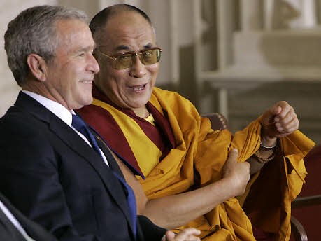 George Bush, Dalai Lama