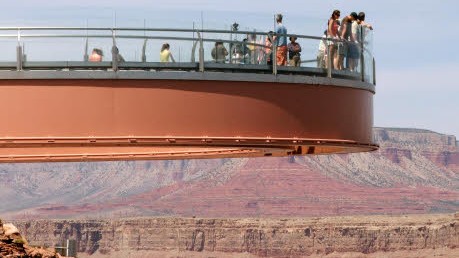Reisen Enttäuschungen Grand Canyon Skywalk, ddp