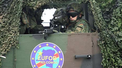 Bundeswehrsoldaten unterwegs im Kongo