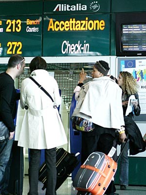 Übernachten auf dem Flughafen: Rom, AFP