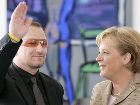 Bono, Merkel