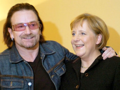 Bono, Merkel