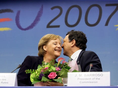 Merkel mit Barroso