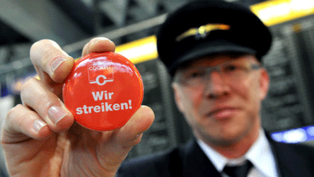 Streik bei der Lufthansa, dpa