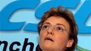 Hohlmeiers Enthüllungen: Monika Hohlmeier bei der Ankündigung ihres Rücktritts vom Bezirksvorsitz