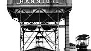 Zum Tod des Fotokünstlers Bernd Becher: Turmförderungsanlage der Zeche Hannibal in Bochum-Hofstede von - ein Vorläufer der berühmtesten Fotoserie des 20. Jahrhunderts.