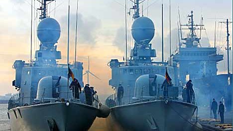 Deutsche Marine: Für die "Schmuggelabwehr" in Nord- und Ostsee hervorragend sind die Schnellboote der deutschen Marine geeignet, aber auch für den Kampf gegen geheime Waffenlieferungen in Nahost?