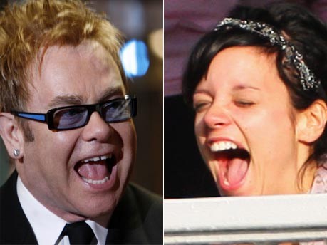 Zickenkrieg, Elton John, Lily Allen; Foto: Reuters/Getty