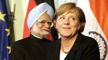 Rangliste der mächtigsten Staaten: Besuch von der künftigen Großmacht: Kanzlerin Angela Merkel empfängt Indiens Staatschef Manmohan Singh.