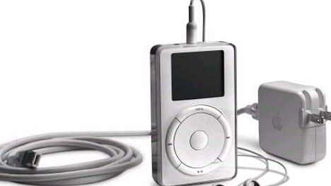 Musikbranche: Schon seit 2001 auf dem Markt und nur der Anfang der wandelnden Plattensammlung: Macintoshs ipod in der ersten Generation.