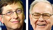 Milliardäre unter sich: Bill Gates (links) und Warren Buffett.