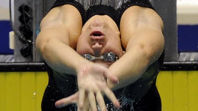 Schwimmen: Es geht auch ohne den neuesten Anzug: Daniela Samulski stellte am Freitag in 27,61 Sekunden einen neuen Weltrekord über 50 Meter Rücken auf.