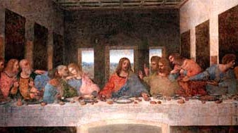 Fiktion und Wirklichkeit: Das letzte Abendmahl von da Vinci.