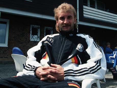 Rudi Völler, Trainingslager, Malente, 1994, Getty
