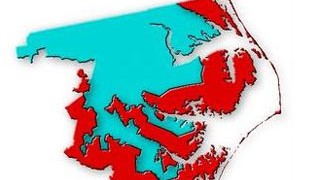 Wahl ohne Überraschung: Rot überziehen die republikanischen Wahlkreise die Einöde des Mittelwestens und die Wohnviertel im Süden. Blau schlängeln sich die Kernbezirke der Demokraten durch die Großstädte und um die Ostküste herum.