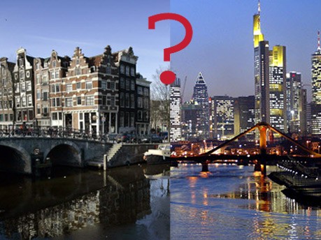 Amsterdam oder Frankfurt