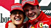 Teaminterne Duelle: Eine Ausnahme im Rennsport: das alte Ehepaar Schumacher/Barrichello.
