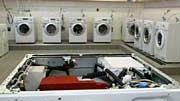 Standort Deutschland: Waschmaschinen im Forschungszentrum von Samsung in Stuttgart.