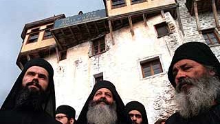 Mönche auf dem Berg Athos; AP