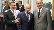Schröder, Putin, Chirac
