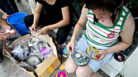 Produktpiraterie in den Straßen Chinas, AP