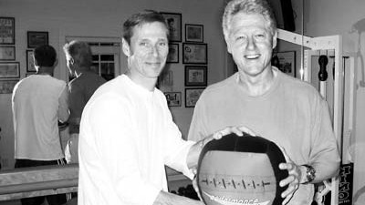 Ralf Hennig und Bill Clinton