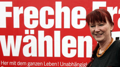 Linke; Linken fuer die Landtagswahl in NRW; Bärbel Beuermann; Wahlkampf, NRW; ddp