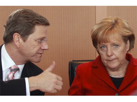 Merkel, Westerwelle, Reuters