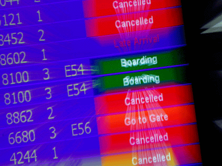 Cancelled, Flughafen Zürich, AFP