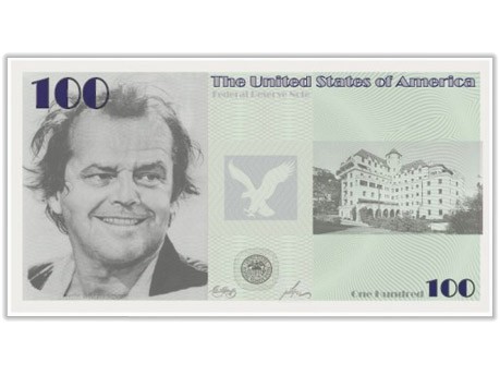 Dollarnote Jack Nicholson