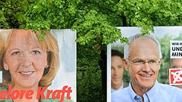 Landtagswahl, Nordrhein-Westfalen; Hannelore Kraft, Jürgen Rüttgers; dpa