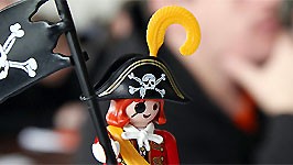 Piratenpartei, Piratenfigur, Foto: ddp