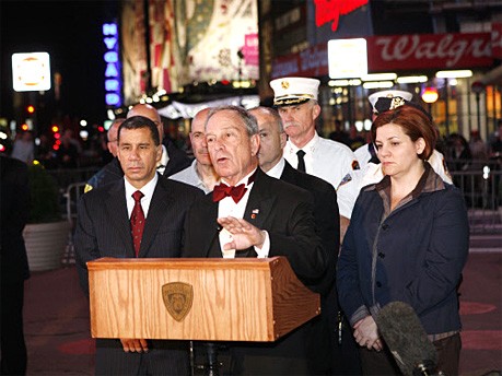 Michael Bloomberg, Times Square, AP