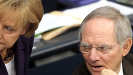Angela Merkel, Wolfgang Schäuble, dpa