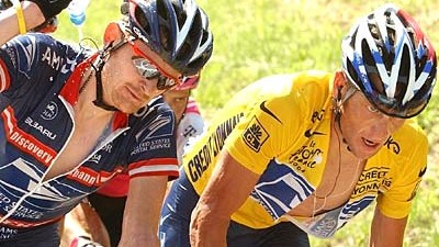 Floyd Landis, Lance Armstrong; AP
