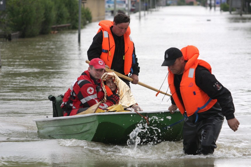 Hochwasser in Polen - Evakuierung