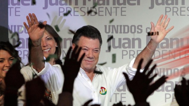 Präsidentenwahl in Kolumbien - Santos