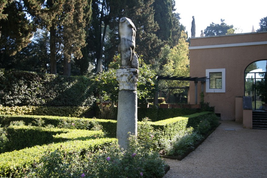 Brunnensaal der Villa Massimo von aussen