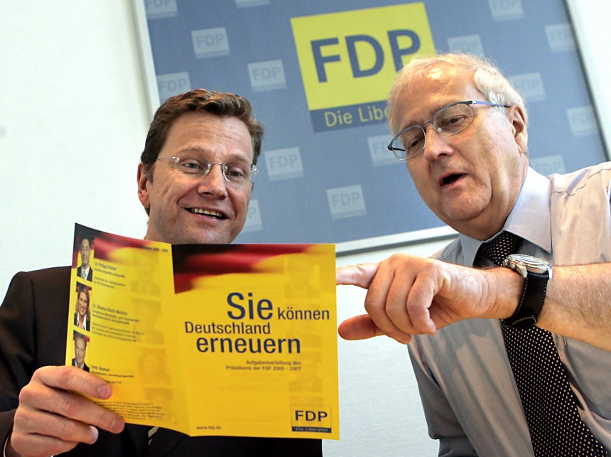 FDP-Präsidium - Westerwelle und Brüderle