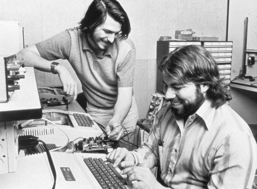 Apple-Mitbegründer Wozniak und Jobs