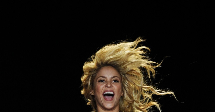Singer Shakira performs during the 'Rock in Rio' music festival in Arganda del Rey near Madrid
