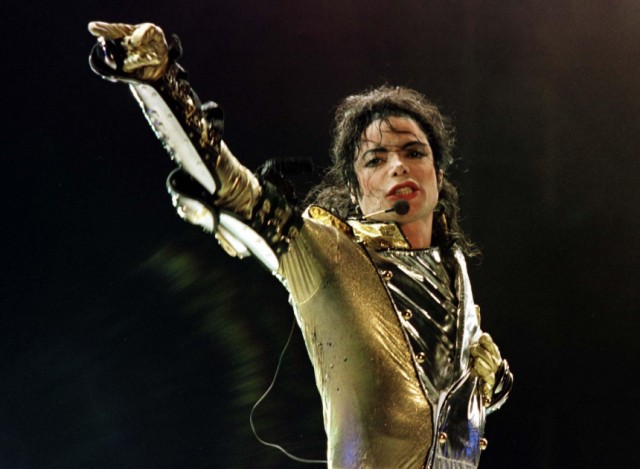 File photo of Michael Jackson performing in Vienna