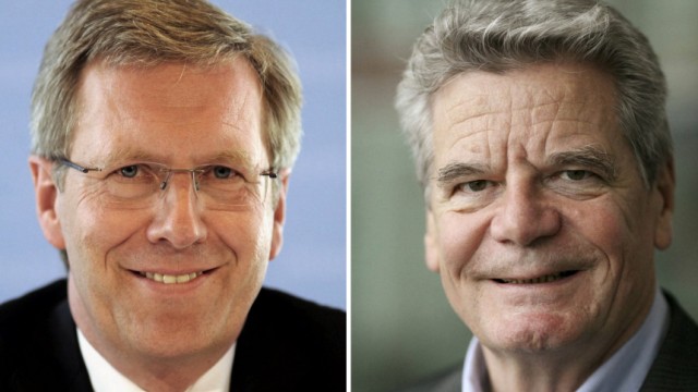 Kinderdienst: Christian Wulff tritt gegen Joachim Gauck fuer das Amt des Bundespraesidenten an