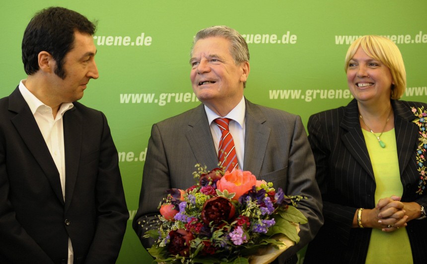 Sitzung des Parteivorstands der Gruenen mit Joachim Gauck
